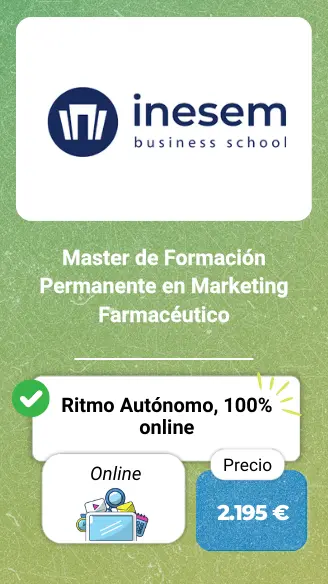 Departamento Comercial - Máster Online en Marketing Farmacéutico