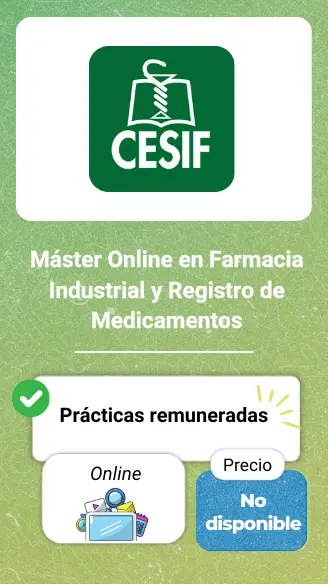 Regulattory Affairs - Máster Online en Farmacia Industrial y Registro de Medicamentos